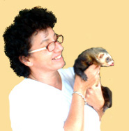 flor holding albert the ferret